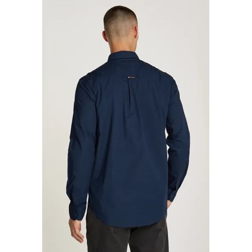 Koszula męska Tommy Jeans casual z elastanu z długim rękawem z klasycznym kołnierzykiem 