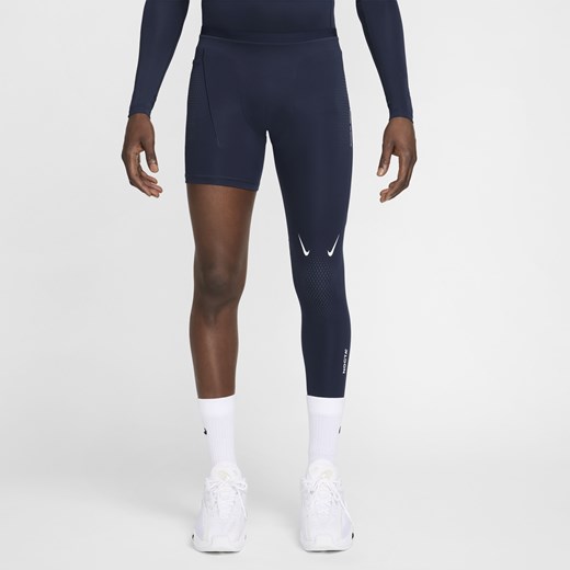 Męskie legginsy do koszykówki z jedną nogawką (lewą) NOCTA - Niebieski Nike M Nike poland