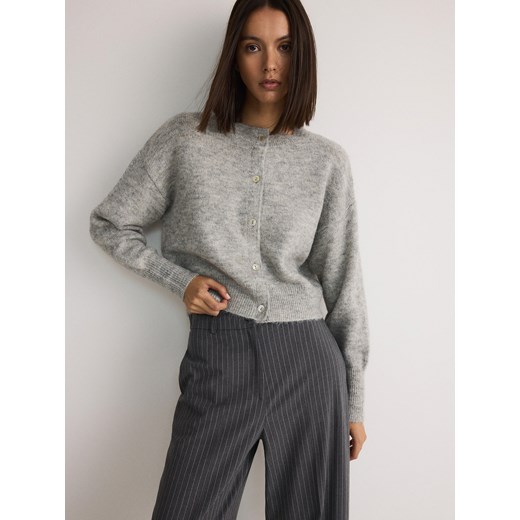 Reserved - Proste spodnie - jasnoszary Reserved L Reserved