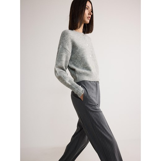 Reserved - Proste spodnie - jasnoszary Reserved XXL Reserved