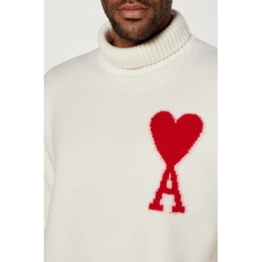 AMI Paris Wełniany sweter | Loose fit Ami Paris XS Gomez Fashion Store
