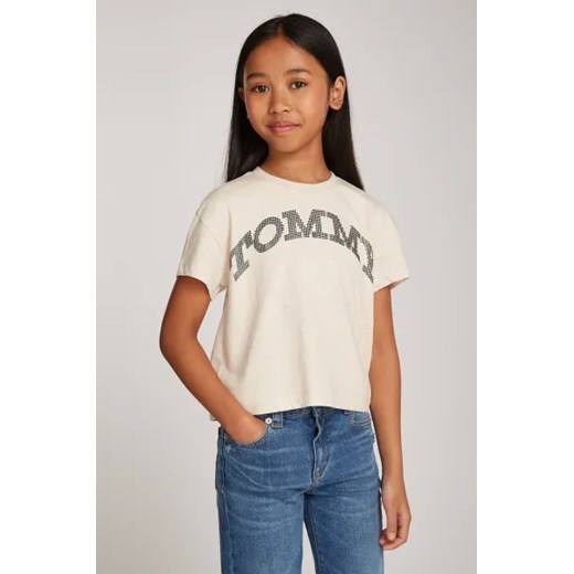 Tommy Hilfiger T-shirt | Regular Fit ze sklepu Gomez Fashion Store w kategorii Bluzki dziewczęce - zdjęcie 175132514