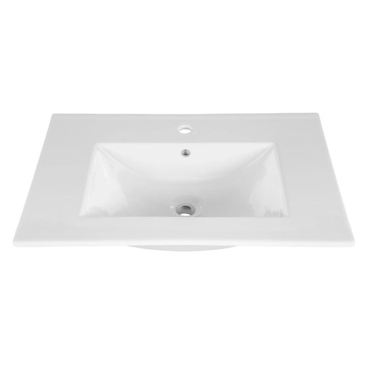 Ceramiczna umywalka meblowa India 80 cm - Biała ze sklepu Edinos.pl w kategorii Meble łazienkowe - zdjęcie 175134912