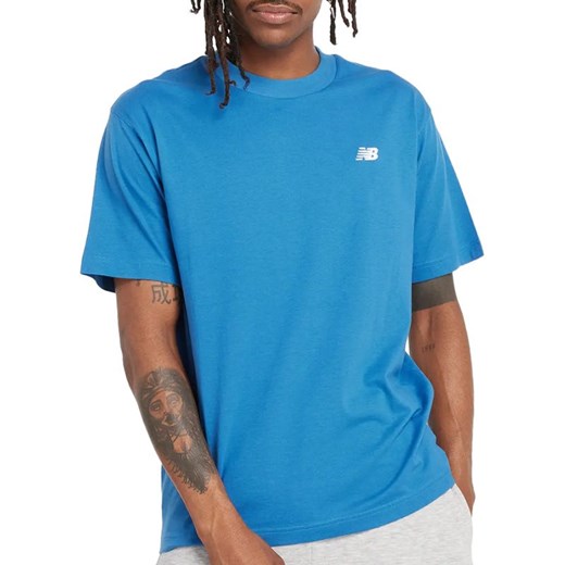 Koszulka New Balance MT41509BEU - niebieska ze sklepu streetstyle24.pl w kategorii T-shirty męskie - zdjęcie 175136772