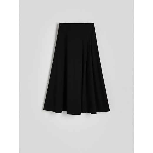 Reserved - Spódnica maxi z zakładkami - czarny Reserved XL Reserved
