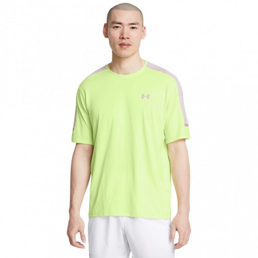 Męska koszulka treningowa Under Armour UA Tech Utility SS - zielona ze sklepu Sportstylestory.com w kategorii T-shirty męskie - zdjęcie 175141391
