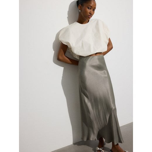 Reserved - Spódnica maxi z wiskozy - zielony ze sklepu Reserved w kategorii Spódnice - zdjęcie 175143871