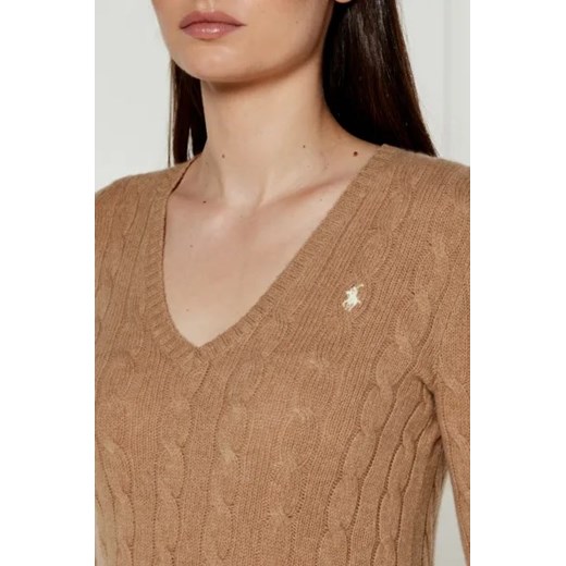 POLO RALPH LAUREN Wełniany sweter KIMBERLY | Regular Fit | z dodatkiem kaszmiru Polo Ralph Lauren XXL Gomez Fashion Store