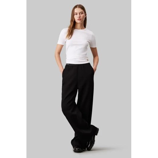 CALVIN KLEIN JEANS Spodnie dzianinowe | flare fit S Gomez Fashion Store