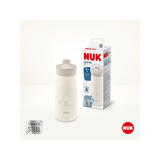 NUK Bidon &quot;Mini-Me Sip Cup Fox&quot; w kolorze kremowym - 300 ml ze sklepu Limango Polska w kategorii Naczynia dziecięce - zdjęcie 175147281