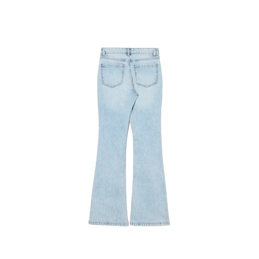 Cropp - Jasne jeansy skinny flare - niebieski Cropp 42 Cropp