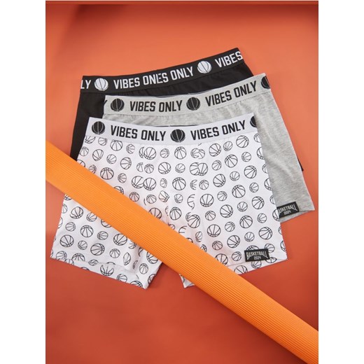 Sinsay - Bokserki 3 pack Long - wielobarwny Sinsay XS Sinsay
