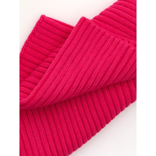 Reserved - Dzianinowy komin z wiskozą - fuksja Reserved ONE SIZE Reserved