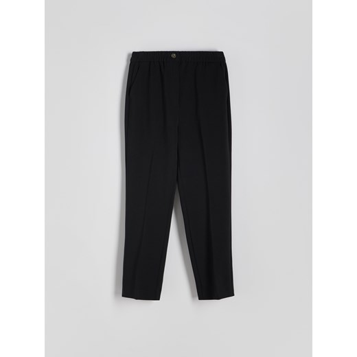 Reserved - Spodnie jogger z wiskozą - czarny Reserved M Reserved