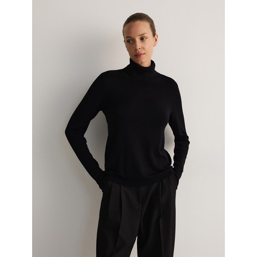 Reserved - Golf z wiskozą - czarny Reserved M Reserved