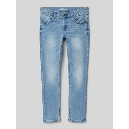 Jeansy o kroju regular fit z wąską nogawką model ‘SEATTLE’ ze sklepu Peek&Cloppenburg  w kategorii Spodnie chłopięce - zdjęcie 175155012