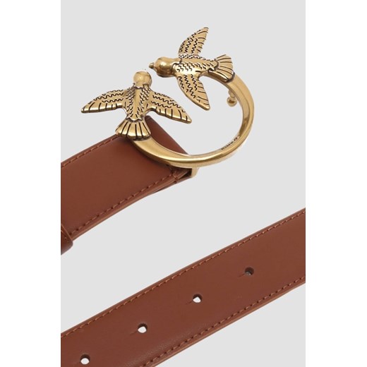 PINKO Brązowy pasek Love Berry H3 Belt, Wybierz rozmiar XS Pinko L outfit.pl okazyjna cena