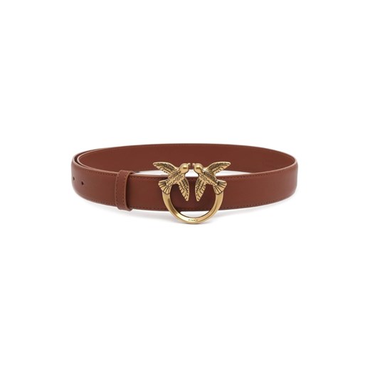 PINKO Brązowy pasek Love Berry H3 Belt, Wybierz rozmiar XS Pinko XS okazja outfit.pl