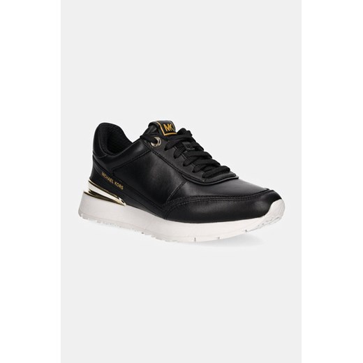 MICHAEL Michael Kors sneakersy skórzane Nova kolor czarny 43T4NVFS1L.001 ze sklepu ANSWEAR.com w kategorii Buty sportowe damskie - zdjęcie 175156440