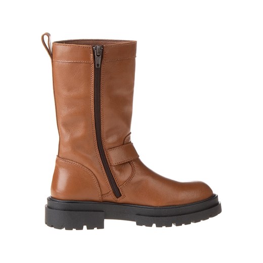 lamino Skórzane botki w kolorze jasnobrązowym Lamino 35 Limango Polska okazja