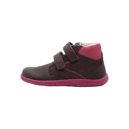 lamino Skórzane buty w kolorze fioletowym do chodzenia na boso ze sklepu Limango Polska w kategorii Buty zimowe dziecięce - zdjęcie 175159850