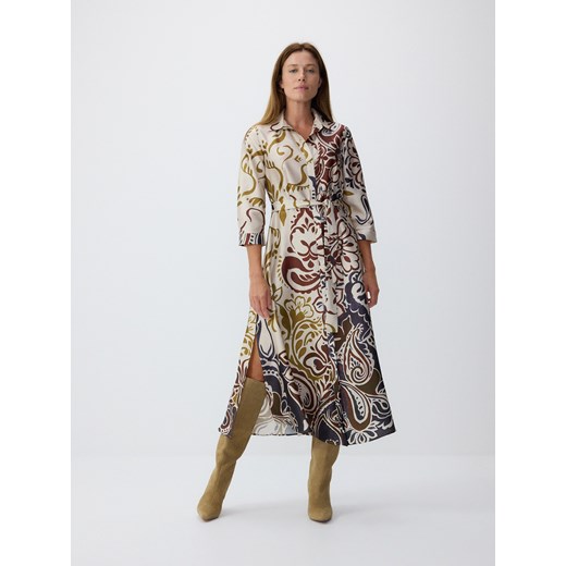 Reserved - Szmizjerka w print - wielobarwny Reserved XS Reserved
