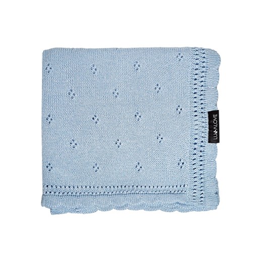 Lullalove Kocyk "Daisy" w kolorze niebieskim Lullalove 80x100 cm Limango Polska okazja