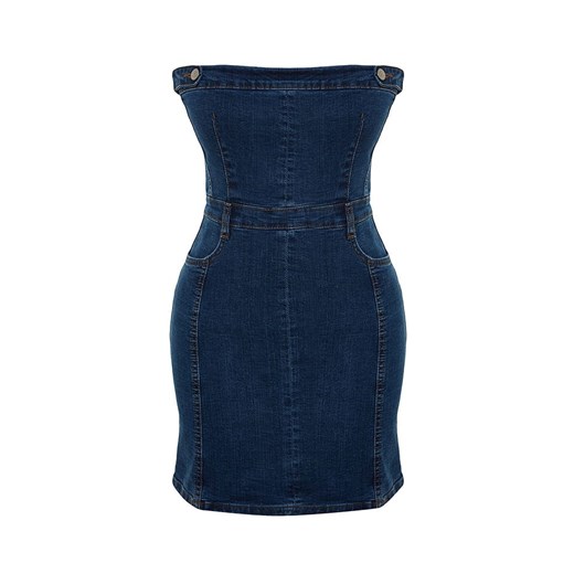 trendyol Sukienka dżinsowa w kolorze granatowym Trendyol 38 Limango Polska wyprzedaż