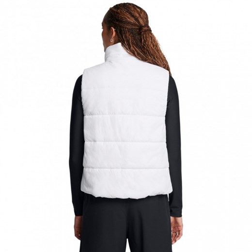 Damski bezrękawnik puchowy pikowany Under Armour Lw Insulate Vest - biały ze sklepu Sportstylestory.com w kategorii Kamizelki damskie - zdjęcie 175165470