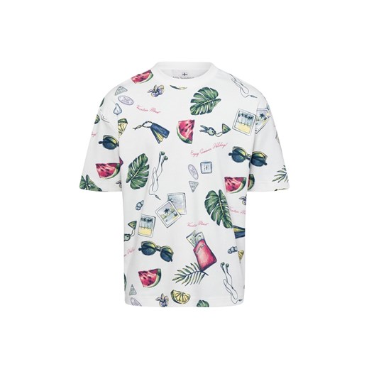 Nils Sundström Koszulka męska Mężczyźni Bawełna biały nadruk ze sklepu vangraaf w kategorii T-shirty męskie - zdjęcie 175166273