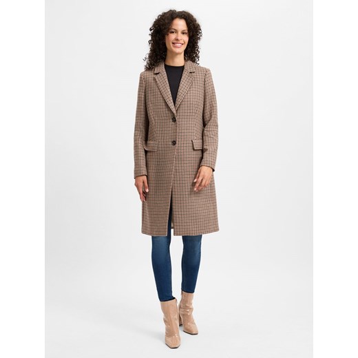 Tommy Hilfiger Płaszcz wełniany damski Kobiety Wełna wielbłądzi w kratkę ze sklepu vangraaf w kategorii Płaszcze damskie - zdjęcie 175166343