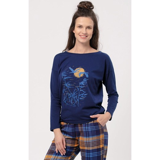 Piżama Key granatowa 
