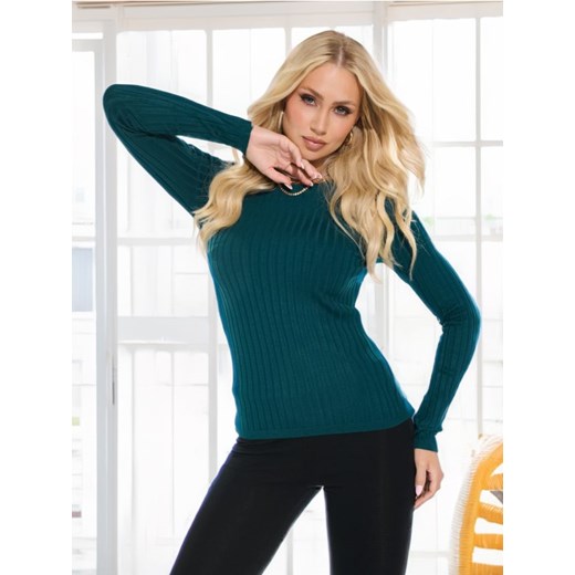 Sweter damski Sinsay z okrągłym dekoltem 