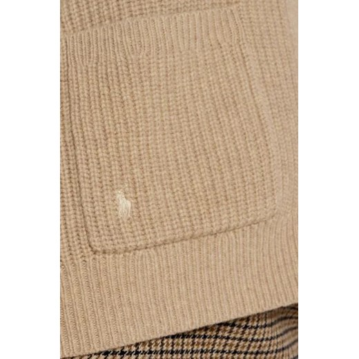 POLO RALPH LAUREN Wełniany kardigan | Loose fit | z dodatkiem kaszmiru Polo Ralph Lauren S Gomez Fashion Store