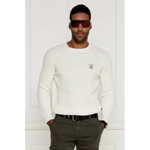 Aeronautica Militare Sweter GIROCOLLO | Regular Fit Aeronautica Militare XL Gomez Fashion Store