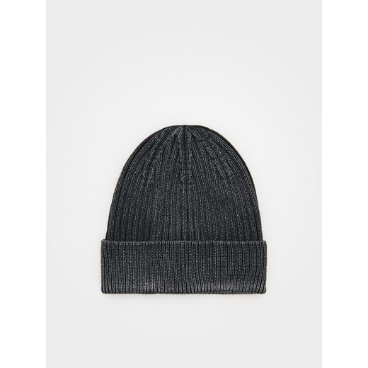 Reserved - Bawełniana czapka w prążek - czarny Reserved 9-13 lat Reserved