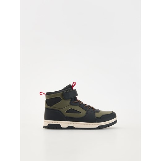 Reserved - Sneakersy z rzepami - zielony Reserved 28 Reserved