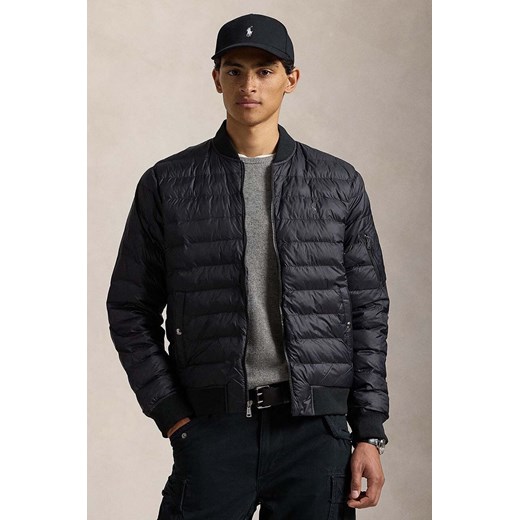 Polo Ralph Lauren kurtka męska kolor czarny przejściowa 710949961 ze sklepu ANSWEAR.com w kategorii Kurtki męskie - zdjęcie 175179122