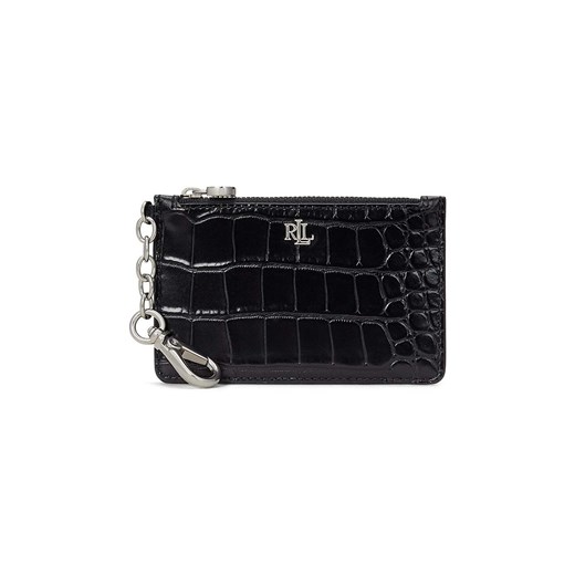 Lauren Ralph Lauren portfel skórzany damski kolor czarny 432951705 ze sklepu ANSWEAR.com w kategorii Portfele damskie - zdjęcie 175179200