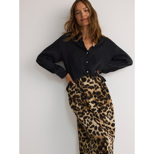 Reserved - Spódnica w zwierzęcy wzór - wielobarwny Reserved L Reserved