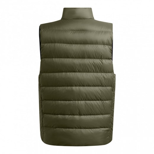 Męski bezrękawnik z puchem naturalnym Under Armour Legend Down Vest - oliwkowy/khaki ze sklepu Sportstylestory.com w kategorii Kamizelki męskie - zdjęcie 175187123