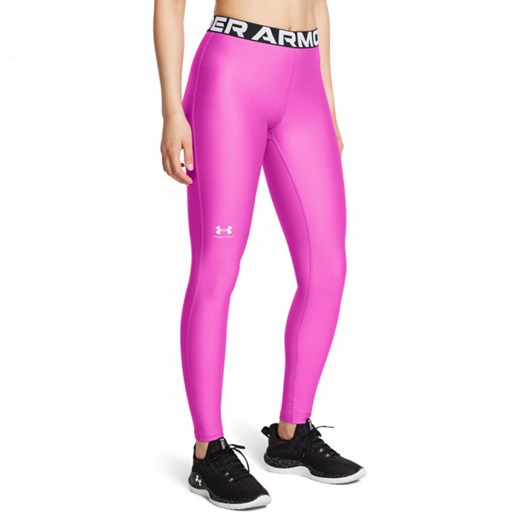Damskie legginsy treningowe Under Armour UA HG Authentic Legging - różowe ze sklepu Sportstylestory.com w kategorii Spodnie damskie - zdjęcie 175187881