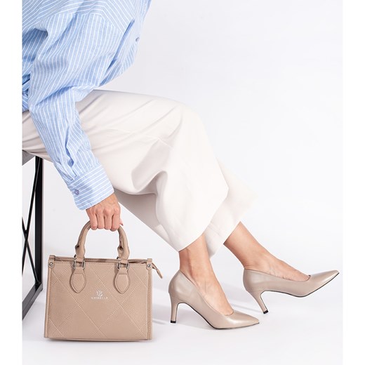 Czółenka eleganckie na szpilce bez zapięcia