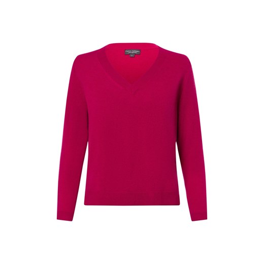 Franco Callegari Sweter damski z dzianiny Kobiety Kaszmir wyrazisty róż jednolity ze sklepu vangraaf w kategorii Swetry damskie - zdjęcie 175190813