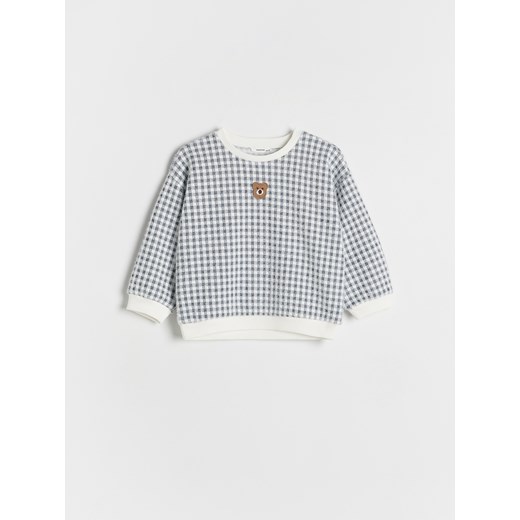 Reserved - Bluza z haftem - złamana biel Reserved 5-2 lata) Reserved