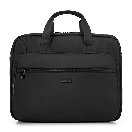 Męska torba na laptopa 15,6’’ z kieszenią czarna ze sklepu WITTCHEN w kategorii Torby na laptopa - zdjęcie 175194542