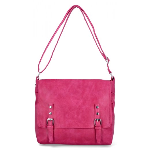 Torebka Damska Listonoszka Vintage firmy Herisson 1502L36 Fuksjowa Herisson One Size promocyjna cena PaniTorbalska