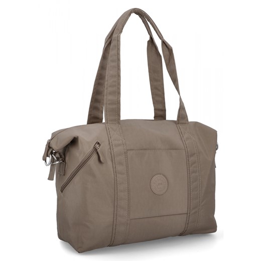 Torebka Damska Shopper Bag firmy Hernan 073 Ciemno Beżowa ze sklepu PaniTorbalska w kategorii Torby Shopper bag - zdjęcie 175195510