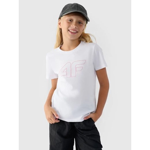 Koszulka dziewczęca 4FJWMM00TTSHF1803 4F 134cm SPORT-SHOP.pl