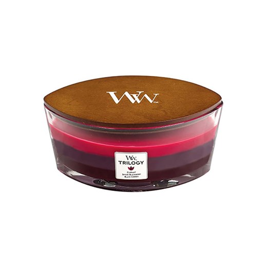 WoodWick Świeca zapachowa &quot;Trilogy - Sun-Ripened Berries&quot; - 453,6 g ze sklepu Limango Polska w kategorii Świece i dyfuzory - zdjęcie 175201011